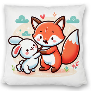 Fuchs und Kaninchen Kissen