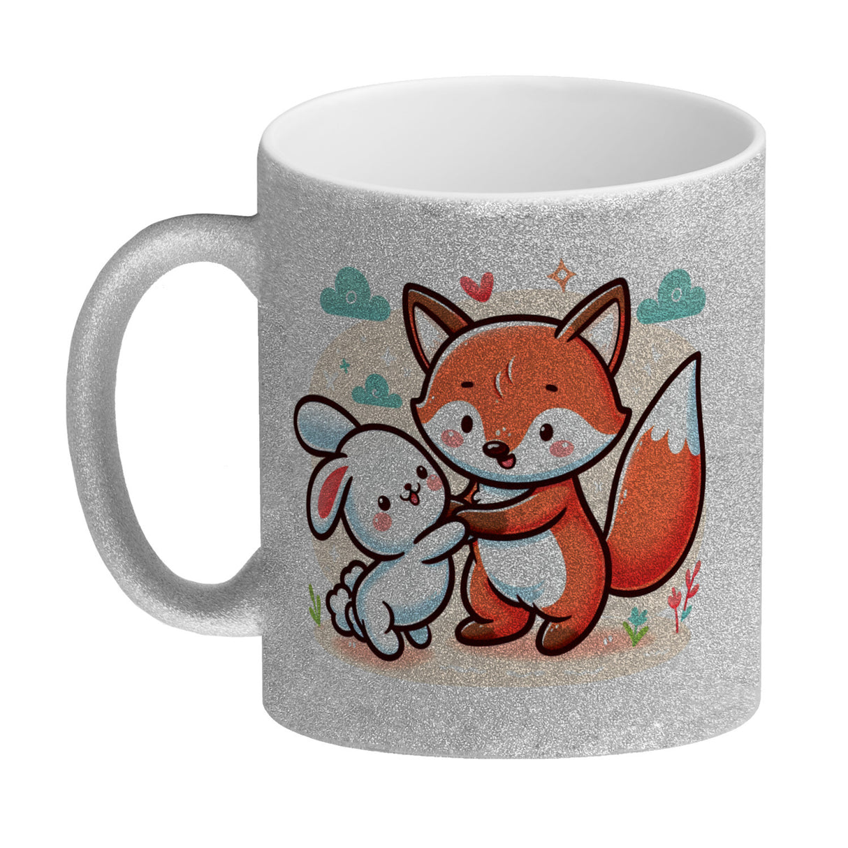 Fuchs und Kaninchen Kaffeebecher