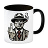 Mittelfinger Mafiaboss Kaffeebecher