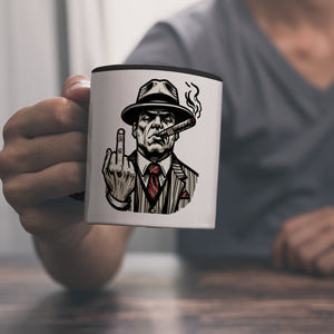 Mittelfinger Mafiaboss Kaffeebecher