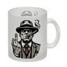 Mittelfinger Mafiaboss Kaffeebecher