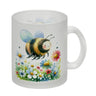 Hummel auf Blumenwiese Kaffeebecher