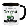 Traktor Kaffeebecher mit Spruch Kindheitsträume - Für immer Traktor fahren