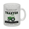 Traktor Kaffeebecher mit Spruch Kindheitsträume - Für immer Traktor fahren