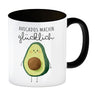 Niedliche Avocado Kaffeebecher mit Spruch Avocados machen glücklich