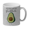 Niedliche Avocado Kaffeebecher mit Spruch Avocados machen glücklich