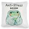 Frosch er Decke Kissen mit Spruch Anti-Stress Kissen