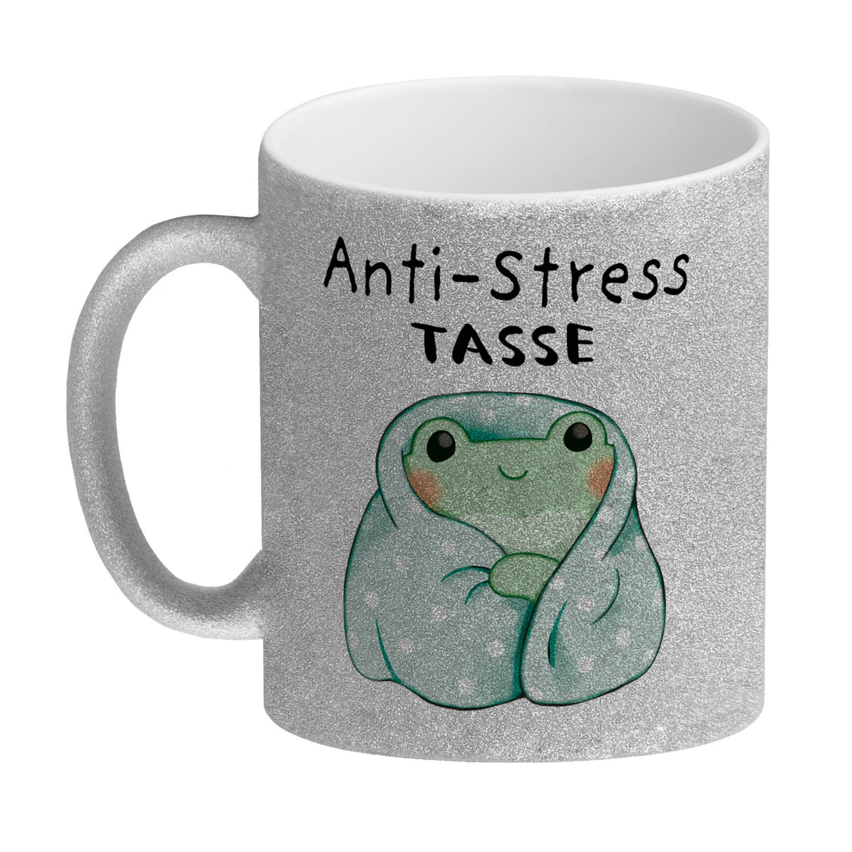 Frosch er Decke mit Spruch Anti-Stress Tasse
