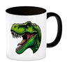 Grüner T-Rex Dinosaurier Kaffeebecher