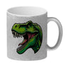 Grüner T-Rex Dinosaurier Kaffeebecher