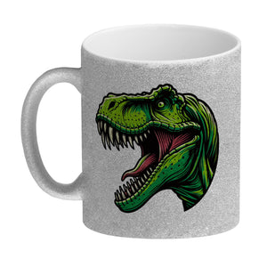 Grüner T-Rex Dinosaurier Kaffeebecher