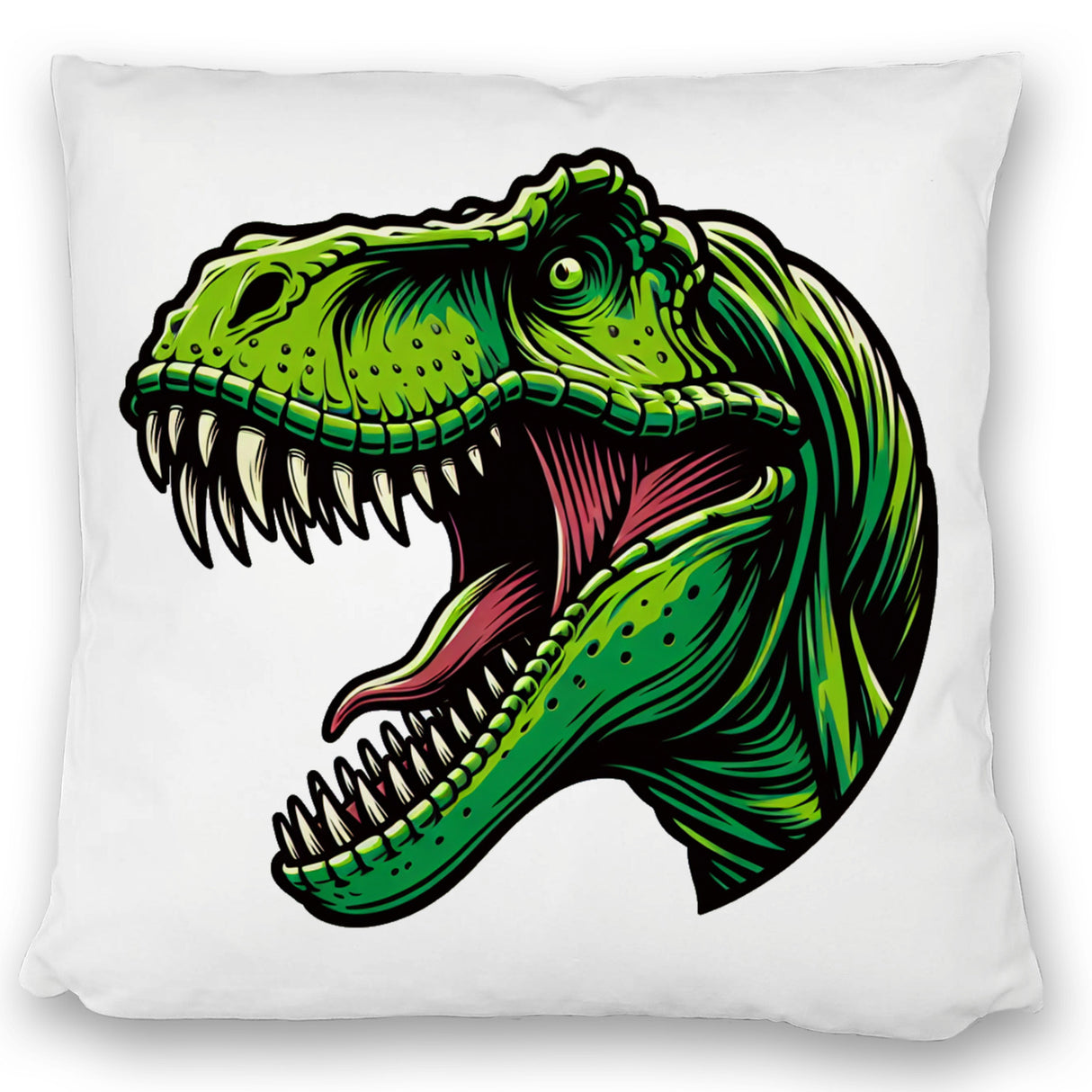 Grüner T-Rex Dinosaurier Kissen