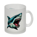 Weißer Hai Comic Kaffeebecher