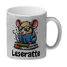 Leseratte Kaffeebecher mit Spruch Leseratte