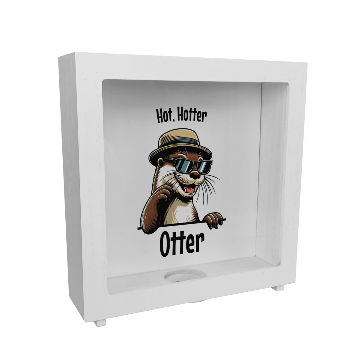 Cooler Otter Spardose mit Spruch Hot Hotter Otter