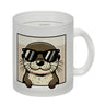 Retro Otter mit Sonnenbrille Kaffeebecher