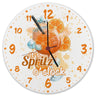 Cocktail Wanduhr mit Spruch It's Spritz o'clock