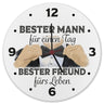 Trauzeuge Wanduhr mit Spruch Bester Mann ewiger Freund