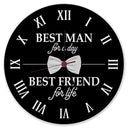 Trauzeuge Wanduhr mit Spruch Best Man for a day