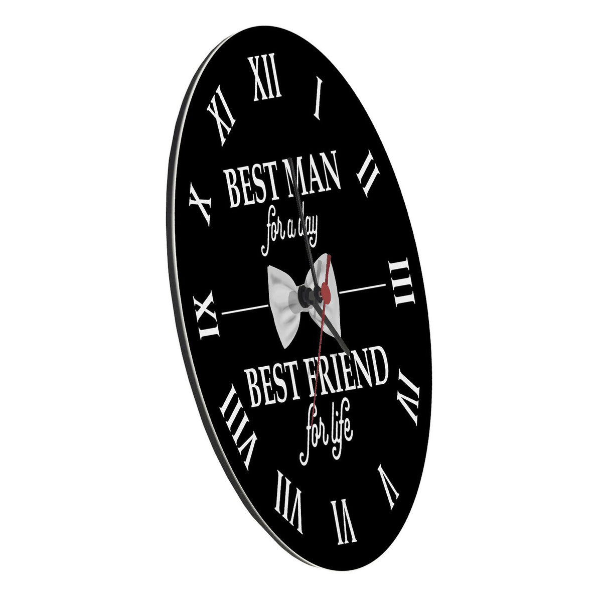 Trauzeuge Wanduhr mit Spruch Best Man for a day