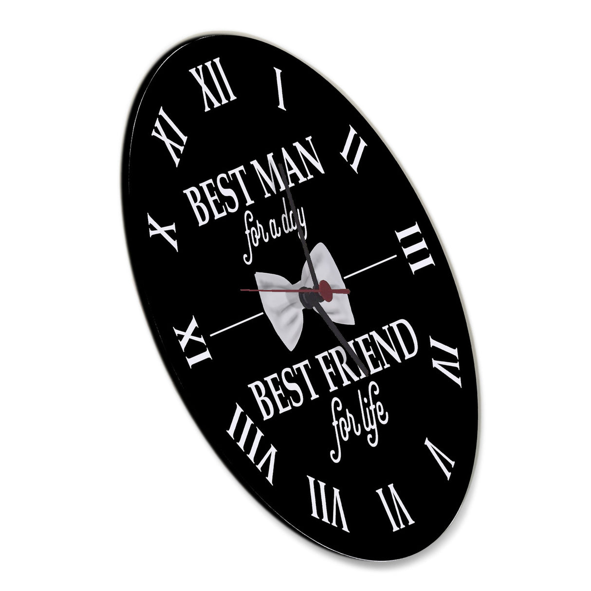 Trauzeuge Wanduhr mit Spruch Best Man for a day