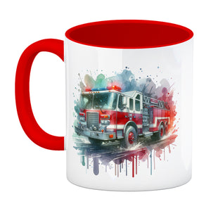 Feuerwehrauto Kaffeebecher