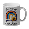 Regenbogen und Sonne Kaffeebecher mit Spruch Good Morning Sunshine