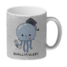 Jelly & Friends Qualle Kaffeebecher mit Spruch Quallifiziert