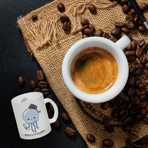 Jelly & Friends Qualle Kaffeebecher mit Spruch Quallifiziert