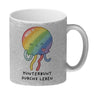 Jelly & Friends Regenbogen-Qualle Kaffeebecher mit Spruch Kunterbunt durchs Leben