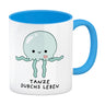 Jelly & Friends Qualle Kaffeebecher mit Spruch Tanze durchs Leben