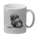 Baby Otter mit Muschel Kaffeebecher