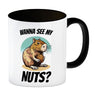 Capybara Kaffeebecher mit Spruch Wanna see my Nuts