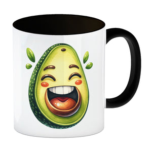 Lachende Avocado Kaffeebecher