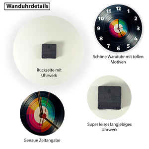 Schallplatte Wanduhr