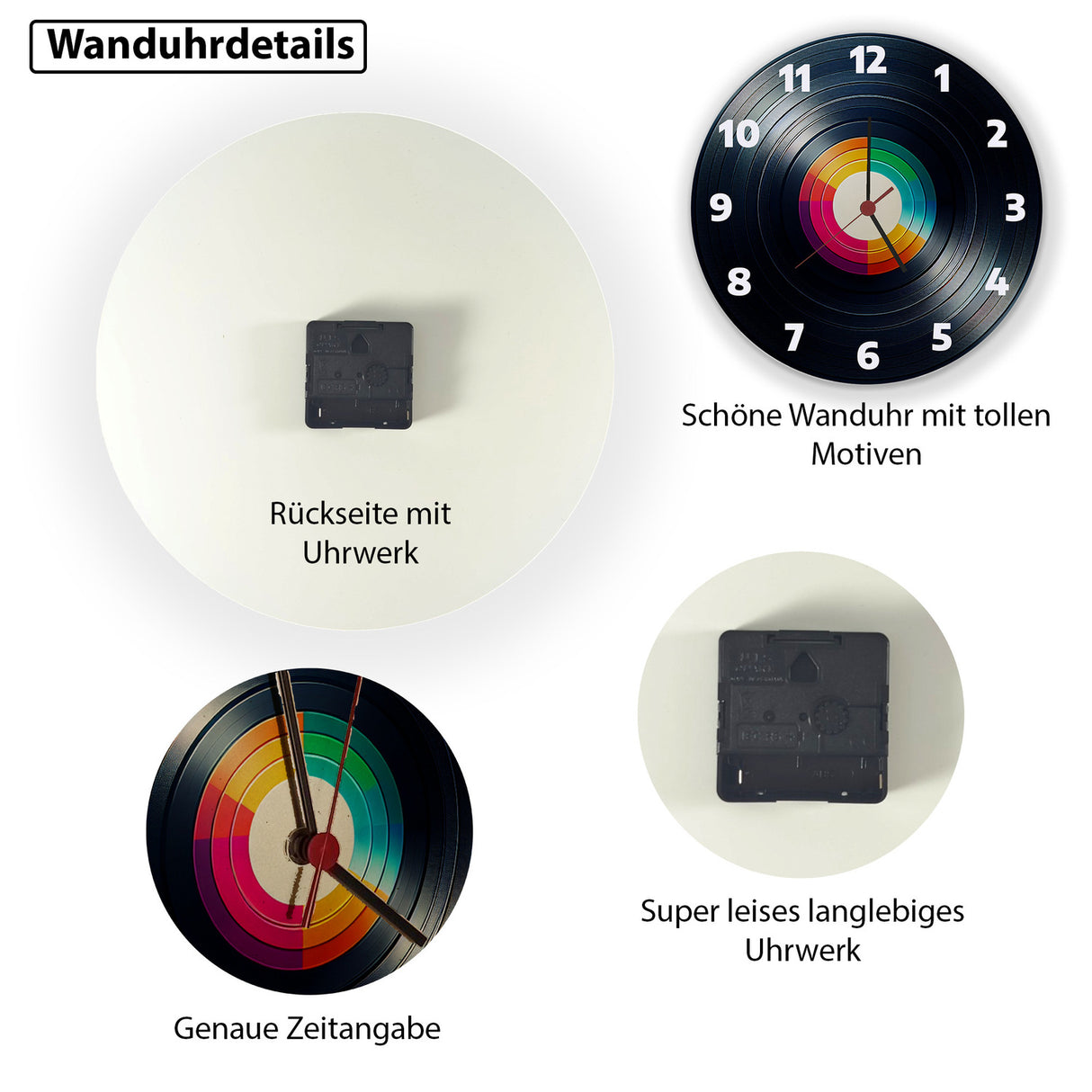 Schallplatte Wanduhr