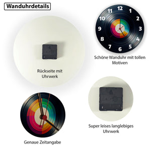 Schallplatte Wanduhr