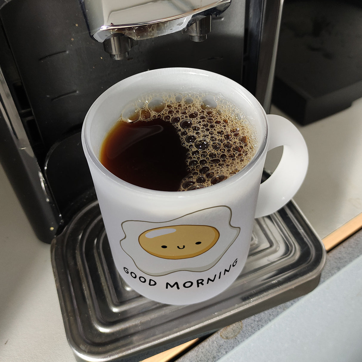 Jelly & Friends Spiegelei Kaffeebecher mit Spruch Good Morning