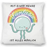 Jelly & Friends Qualle Kissen mit Spruch Mit Fantasie wird alles möglich