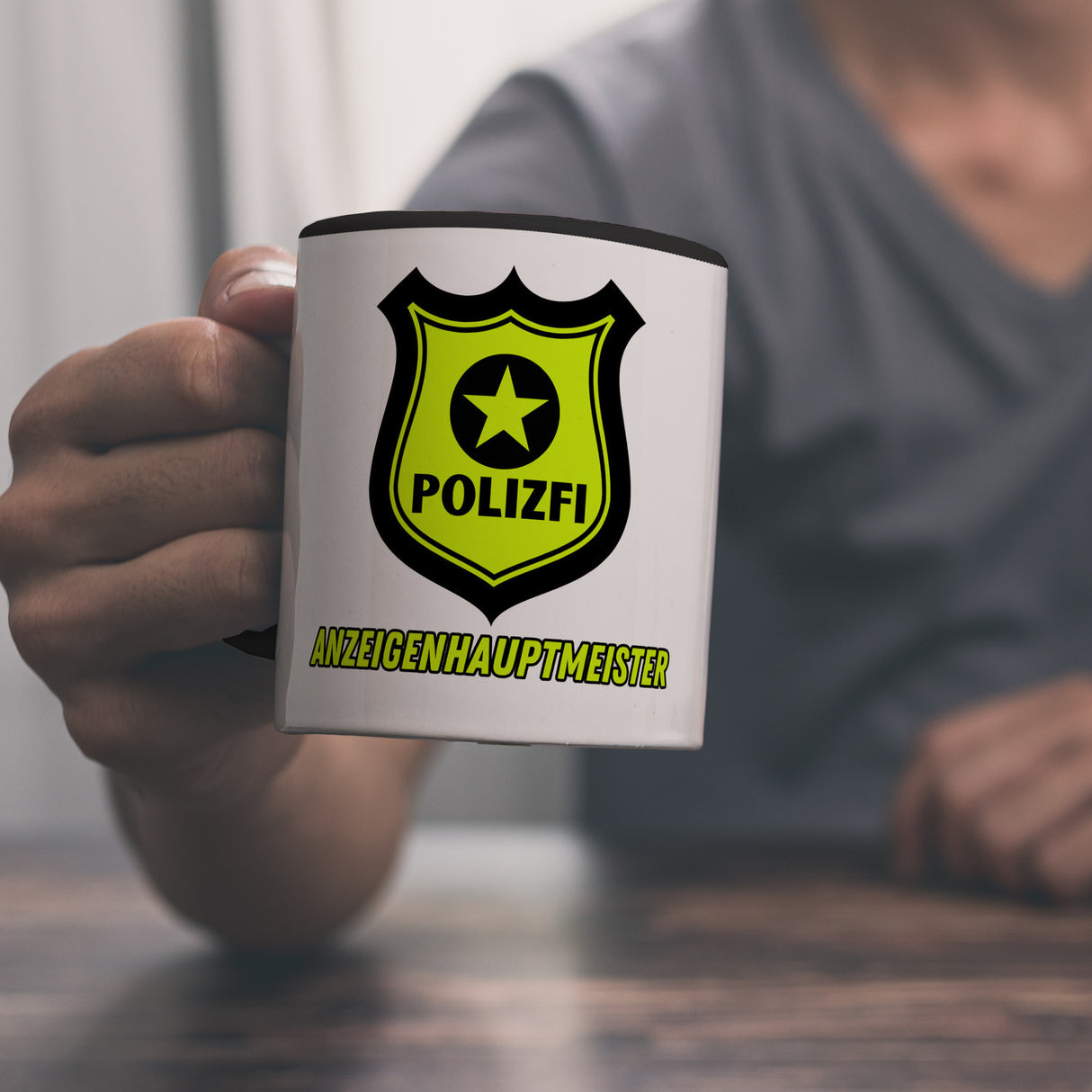 POLIZFI Anzeigenhauptmeister Kaffeebecher