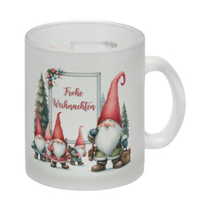 Weihnachts Kobolde Kaffeebecher mit Spruch Frohe Weihnachten