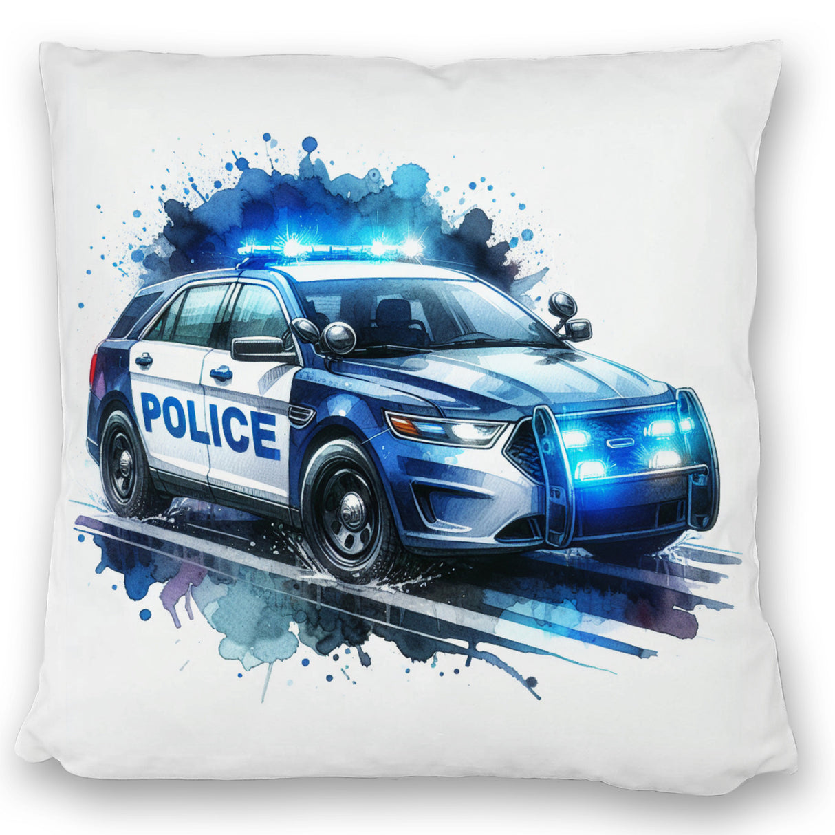 Polizeiauto im Einsatz Kissen