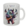 Niedliches Monster mit Gitarre Kaffeebecher