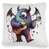 Niedliches Monster mit Gitarre Kissen