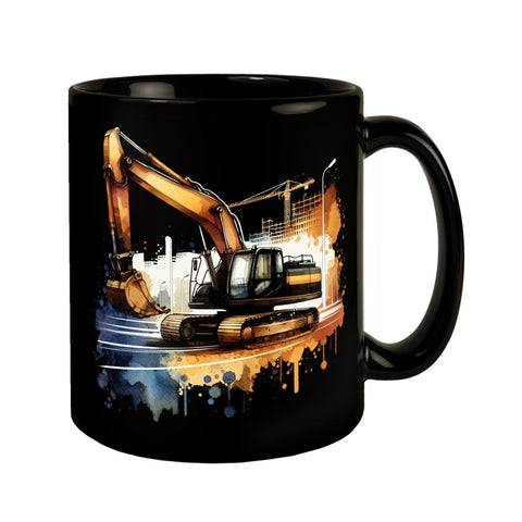 Bagger Tasse in Schwarz