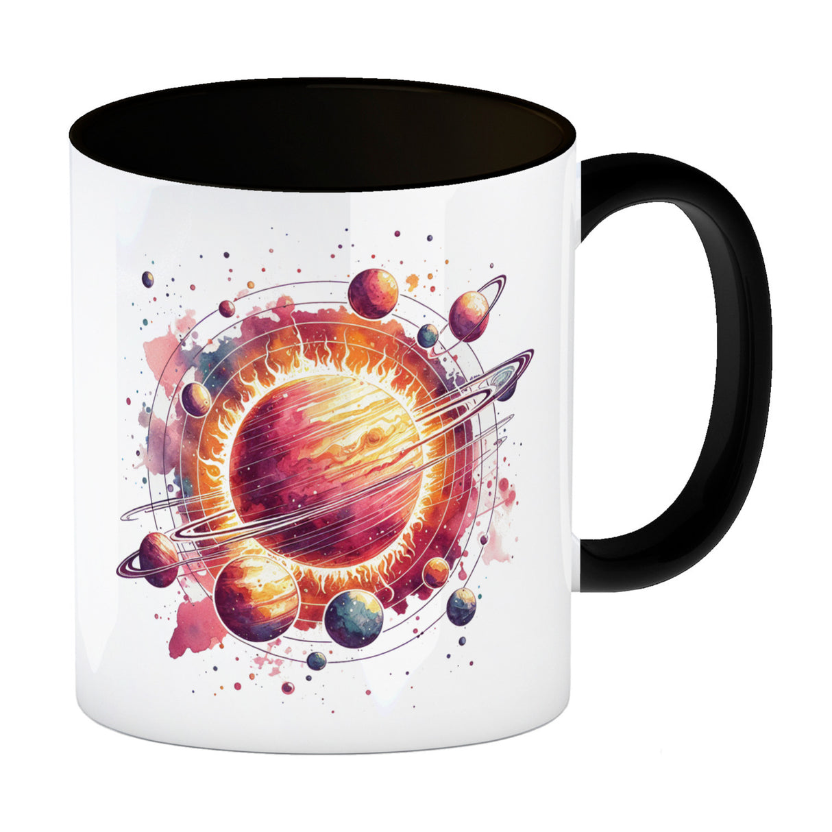 Sonnensystem Planeten Kaffeebecher