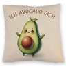 Avocado Kissen mit Spruch Ich Avocado dich