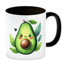 Lächelnde Avocado Kaffeebecher