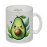 Lächelnde Avocado Kaffeebecher