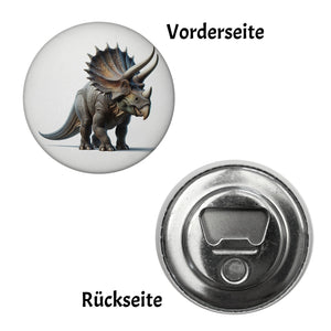 Triceratops Magnet rund